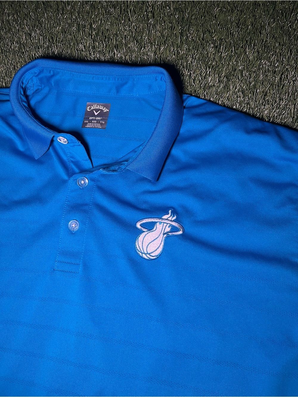 Callaway Miami Heat Men’s XXL Blue Performance Polo Shirt NBA
